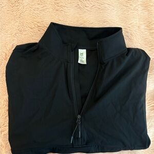 Black Quarter-Zip Pullover